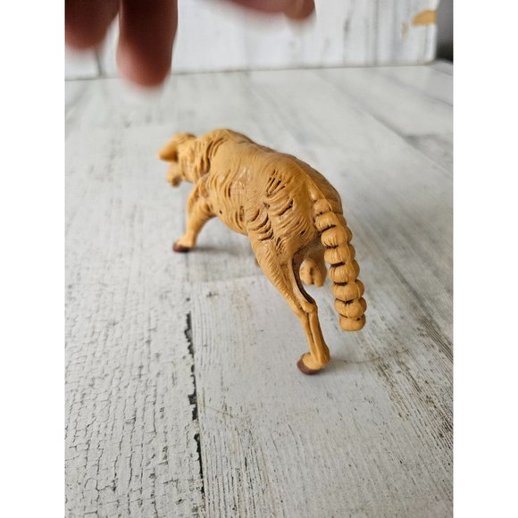 Vintage plastic Italy sheep large nativity decor Xmas religious brown - Picture 3 of 10